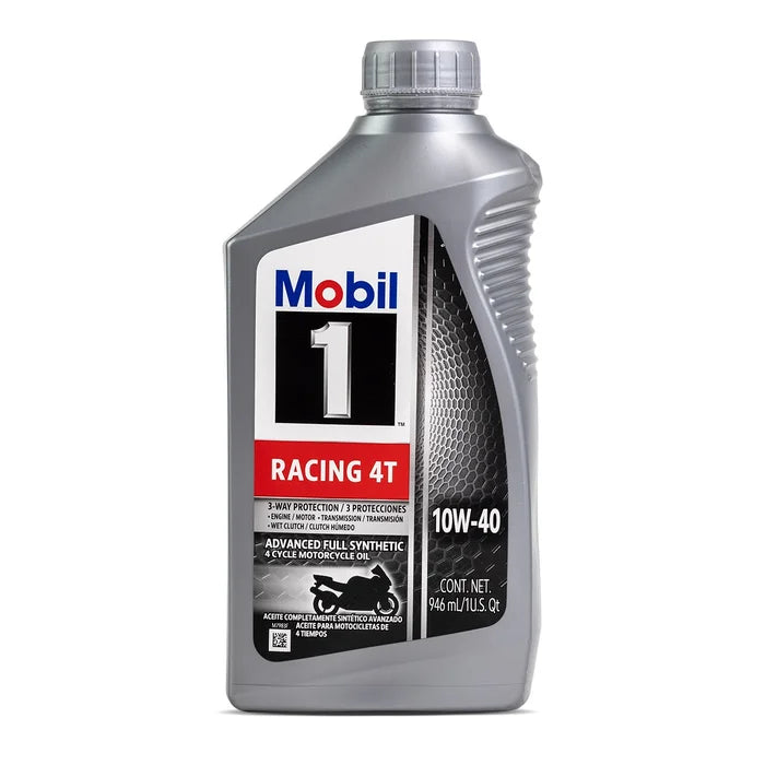 Aceite Sintético Mobil Racing 4T 10W-40